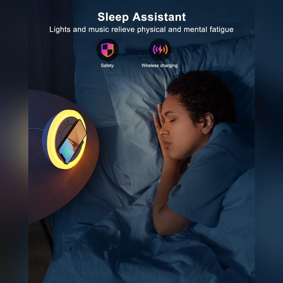 New Swarmir Bluetooth Speaker with Lights & Wireless Charging - Picture 3 of 7